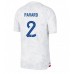 Billige Frankrig Benjamin Pavard #2 Udebane Fodboldtrøjer VM 2022 Kortærmet